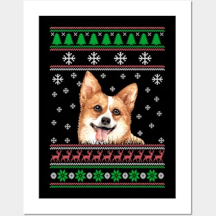 Welsh Corgi Ugly Christmas Sweater Funny Dog Lover Owner Gifts Posters and Art